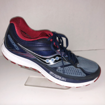 Saucony Guide 10 Mens Sz 9 M Women 10 Running Shoes Blue Red S20350-4 - £39.92 GBP