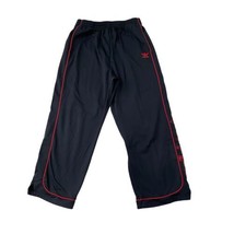 Mens Adidas Vintage Track Pants XL Spellout Basketball Black Fleece Lined 2004 - £38.82 GBP