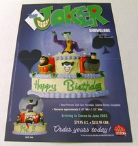 2003 Joker Batman Robin 17 by 11 inch DC Comics Direct snowglobe promo POSTER - £16.73 GBP