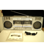 SHARP Double Cassette Tape AM/FM SHORTWAVE Radio GF-500 Japan BOOM BOX- ... - £93.71 GBP