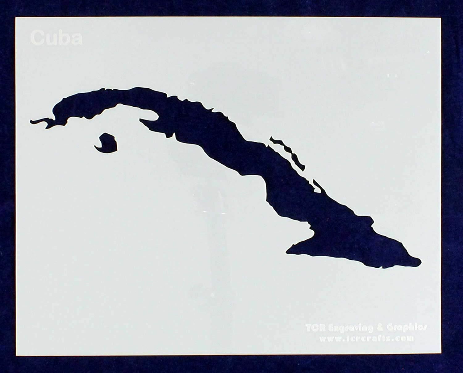 Primary image for Cuba Stencil 14 Mil 8" X 10" Painting /Crafts/ Templates