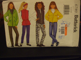 Butterick 6789 Girl's Jacket, Vest, Pants & Headband Pattern - Size 12/14/16 - $9.60