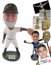 Personalized Bobblehead Fast Baseball Pitcher In His Pitching Stride - Sports &amp;  - £66.45 GBP