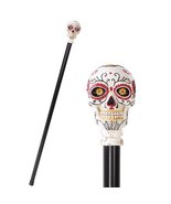 Day of The Dead Skull Walking Cane Made of Polyresin Not Medically Appro... - $31.71