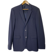 Hugo BOSS Suit Jacket Coat Mens size 42L Lined Pockets Union Made USA Navy Blue - £35.43 GBP