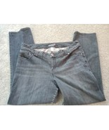 Venezia Jeans Womens plus Size 3 Straight Leg Dark Wash Stretch Faded De... - $12.03