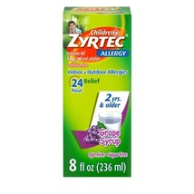 Zyrtec 24 Hour Children&#39;s Allergy Syrup with Cetirizine HCl, Antihistamine - $20.67