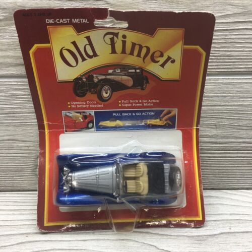 Welly SS Jaguar Blue/Silver Convertible NIB Die Cast 1:32 Scale Fast Shipping - $9.89