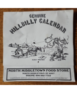 1993 Genuine Hillbilly Calendar Ma&#39;s Cooking Notes - Hillbilly Horsepower - £10.21 GBP