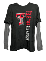 Colosseum YOUTH Texas Tech Red Raiders Long Sleeve T-Shirt Black - LARGE... - $14.84