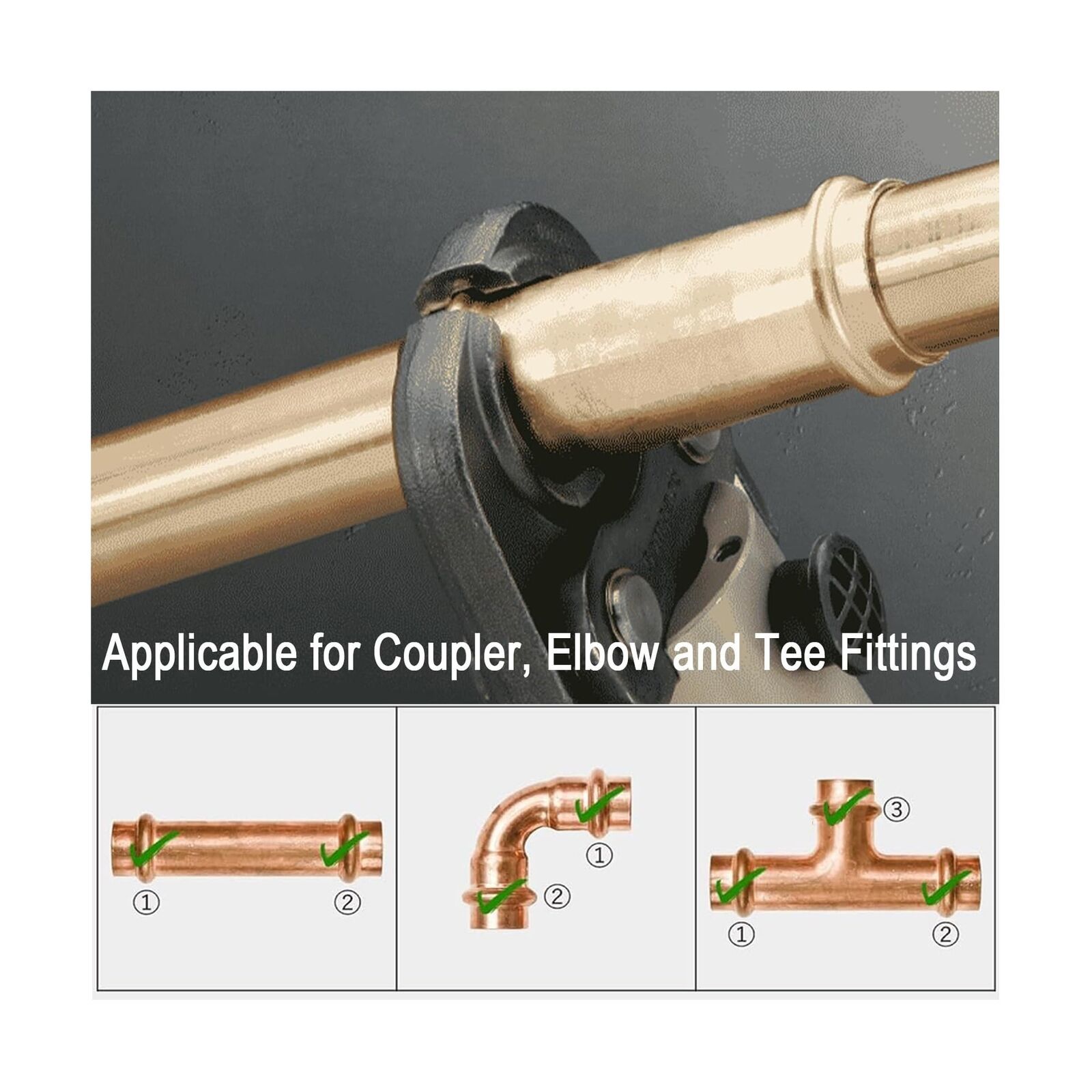 Copper Press Tool Propress Tool Copper Pipe Crimping Tool For 1/2",3/4