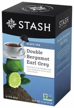Stash Double Bergamot Earl Grey Black Tea, Tea bags, 18 ct - $9.47