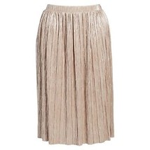 NWT Womens Plus Size 2X Vince Camuto Crushed Metallic Foil Pleated Midi ... - £25.90 GBP