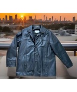 Wilsons Leather Jacket Mens XL Thinsulate Zip Liner M. Julian Designer Coat - $1,666.12 MXN