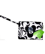 Vera Bradley Your Turn Smartphone Wristlet Day &amp; Night Black White - £39.46 GBP