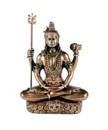 SHIVA STATUE 3.25&quot; Small Seated Hindu Indian God NEW Resin Figurine Deit... - $11.96