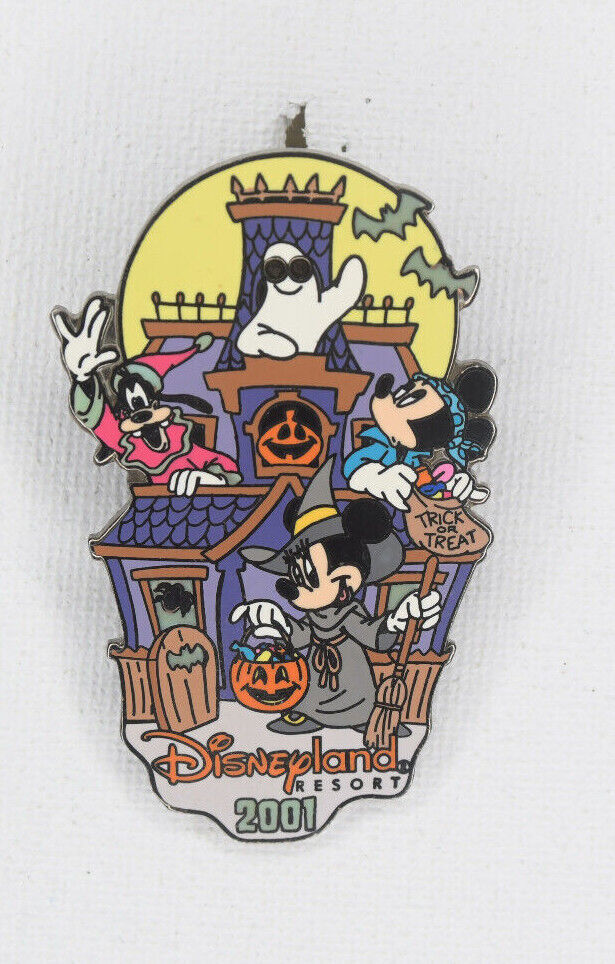 Primary image for Disney 2001 DLR Halloween Mickey, Minnie & Goofy Glow In The Dark Pin#7410