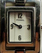 Fossil ES1983 Ladies Leather Link/Bracelet White Watch Analog Quartz New Batt - £23.68 GBP