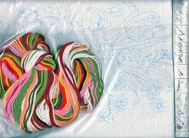 Floral Crewel Stitch Kit &#39;Brilliance&#39; 11&quot; X 14&quot; Creatique #762 Dufferin Canada - £15.92 GBP
