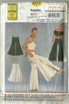 Burda Sewing Pattern 8512 Misses Womens Hip Pants Size 6 8 10 12 14 16 New - $9.99