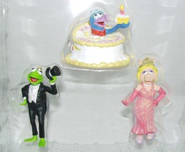 *Piggy Kermit Gonzo 3 Pc Henson Muppet Heirloom Christmas Ornaments Mint In Box - £15.25 GBP