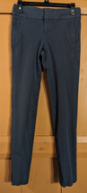Banana Republic Martin Fit Charcoal Gray Stretch Trouser Pants Women&#39;s Size 0 - £15.21 GBP