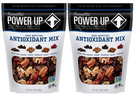 2 POWER UP Premium ANTIOXIDANT Trail Mix Dark Chocolate Walnut Pecan Blu... - $25.97