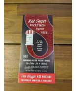 Vintage Throwing On The Potters Wheel Van Briggle Colorado Springs Brochure - $40.03 CAD