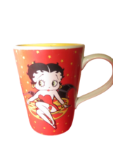 Vtg 2002 Betty Boop Ceramic Coffee Tea Mug King Features Red Yellow Whit... - $14.85
