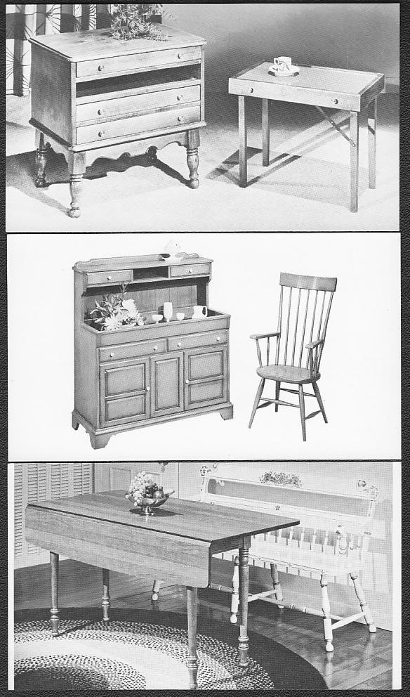 (3) Furniture Ad Postcards Tell City Chair, Pennsylvania House, Athens T... - $12.25