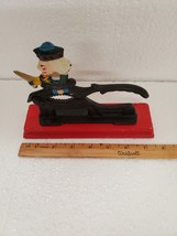 Early Origin Painted Iron and Wood Soldier Nutcracker Vintage - $25.00