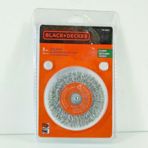Black + Decker 70-603 Steel Crimped Wire Wheel Brush, 3&quot; Arbor/Coarse Shank - £6.58 GBP