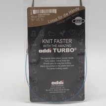 addi Knitting Needle Turbo Circular Skacel Exclusive Blue Cord 16 inch U... - £12.51 GBP