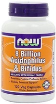 NOW Foods - 8 Billion Acidophilus &amp; Bifidus 60 vcaps SOLD BY Prefectmart... - £12.58 GBP