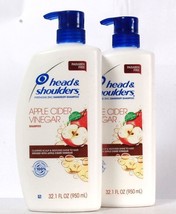 2 Ct Head &amp; Shoulders 32.1 Oz Apple Cider Vinegar Dandruff Shampoo Exp 6/23 - £35.17 GBP