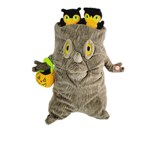 Hallmark Spooky Halloween Tree with Owls Animated Plush 12 Inch Addams Family - £27.69 GBP