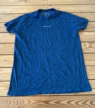 Youngla Men’s Short Sleeve Athletic Shirt Size L Blue CB - £23.70 GBP
