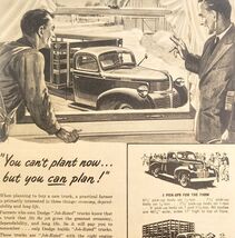 1947 Dodge Job Rated Trucks For Farming Advertisement Automobilia Farms ... - €17,17 EUR