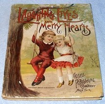 Antique Vintage Children&#39;s Book Laughing Eyes and Merry Hearts 1890 - £40.14 GBP