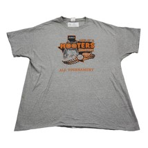 Hooters Shirt Men XL Gray Gildan Lone Star Graphic Design Comfortable Fit - £17.11 GBP