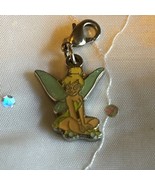 WALT DISNEY&#39;S TINKERBELL FROM PETER PAN CHARM SILVERTONE MULTI COLOR ENAMEL - $53.63 CAD