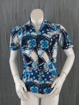 Vintage Hawaiian Shirt - Abstract Geometric Patterns by Fernandos - Men&#39;s Small - £38.54 GBP