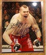 8x10 COVER PHOTO TIM SYLVIA  “The Maine-iac” 5X UFC CHAMP Authentic Hand... - £23.35 GBP