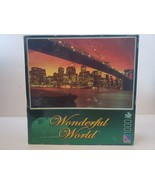 Wonderful World Manhattan Skyline 1000 Piece Jigsaw Puzzle 28.75&quot; x 19.125&quot; - £15.61 GBP