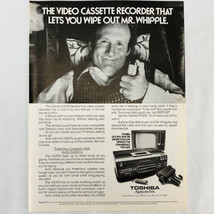 Vintage 1979 Toshiba V-5310 VCR Video Cassette Recorder Magazine Print Ad 8 x 11 - £5.29 GBP