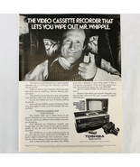 Vintage 1979 Toshiba V-5310 VCR Video Cassette Recorder Magazine Print A... - $9.08 CAD