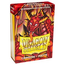 Arcane Tinmen Deck Protector: Dragon Shield: Japanese: Matte: Crimson (60) - £10.44 GBP