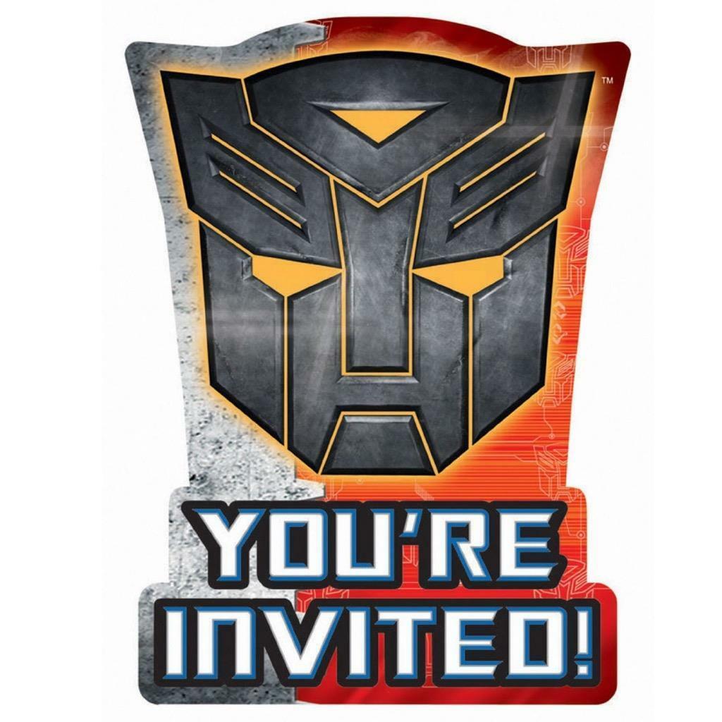 Transformers Dark of the Moon Save The Date Invitations 8 Ct Birthday Party New - $3.22