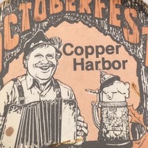 Copper Harbor Octoberfest 1980 Michigan Vintage 80s Pin Button Pinback - £10.16 GBP