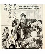 Beech Nut Chewing Gum Military Advertisement 1943 Asian Allies Yankees D... - $54.84 CAD